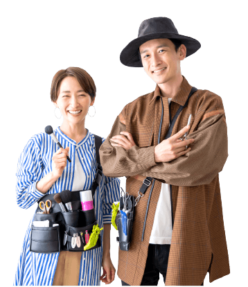 美容師男女